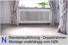 Standartausfhrung - Doppelrahmen Montage unabhngig vom HZK N